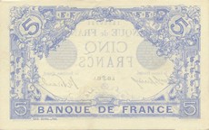 5 francs bleu
